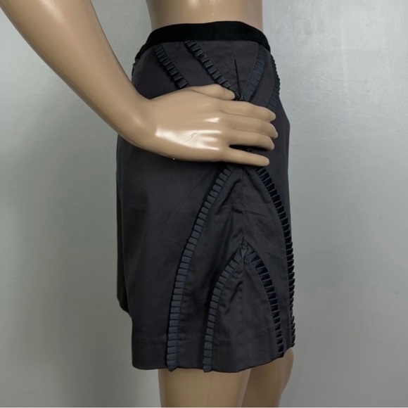 NEW REISS GREY HIGH-WAISTED SHORTS - Picture 3 of 5